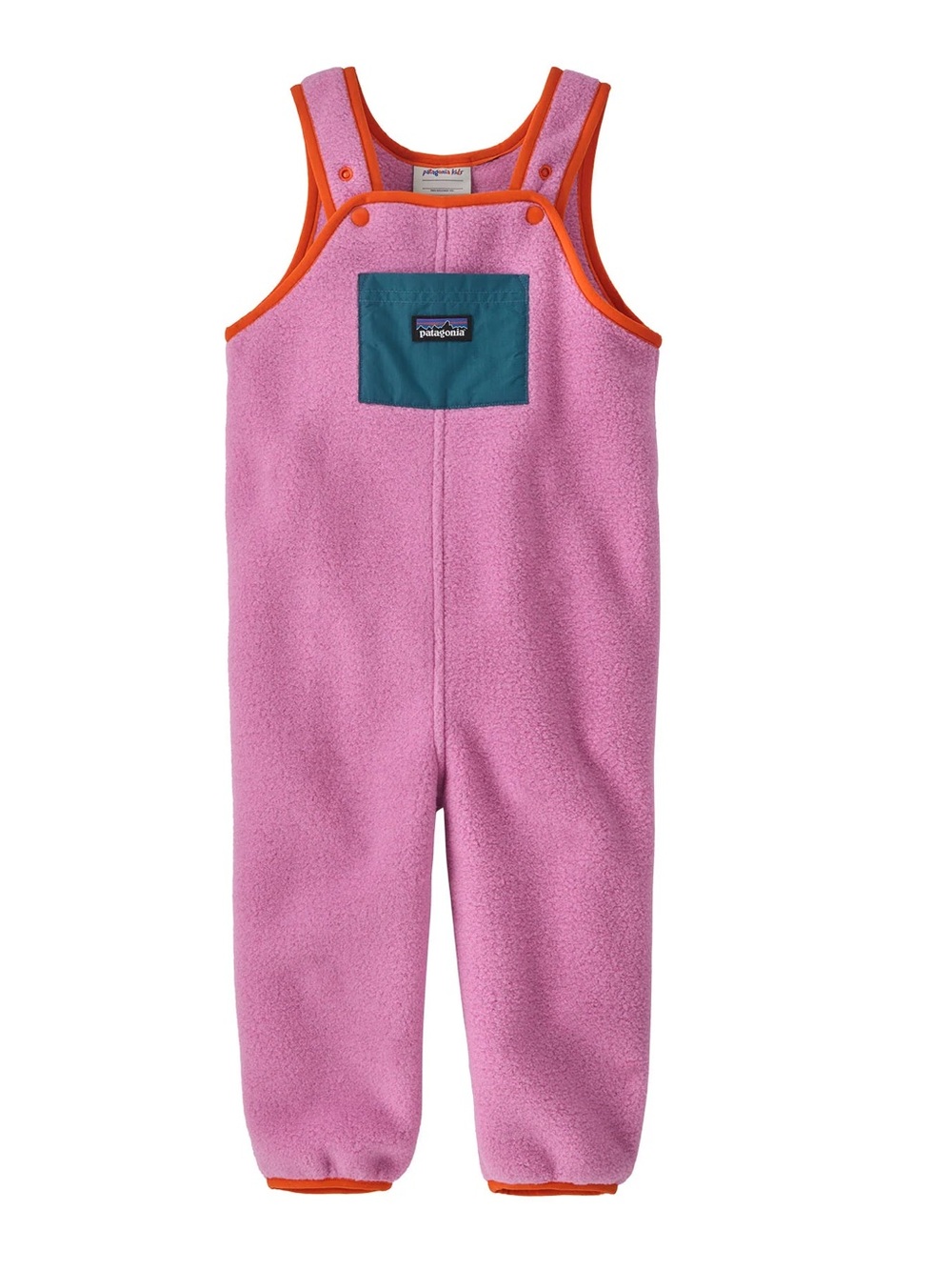 Patagonia Baby Synchilla Fleece Overalls in Pink